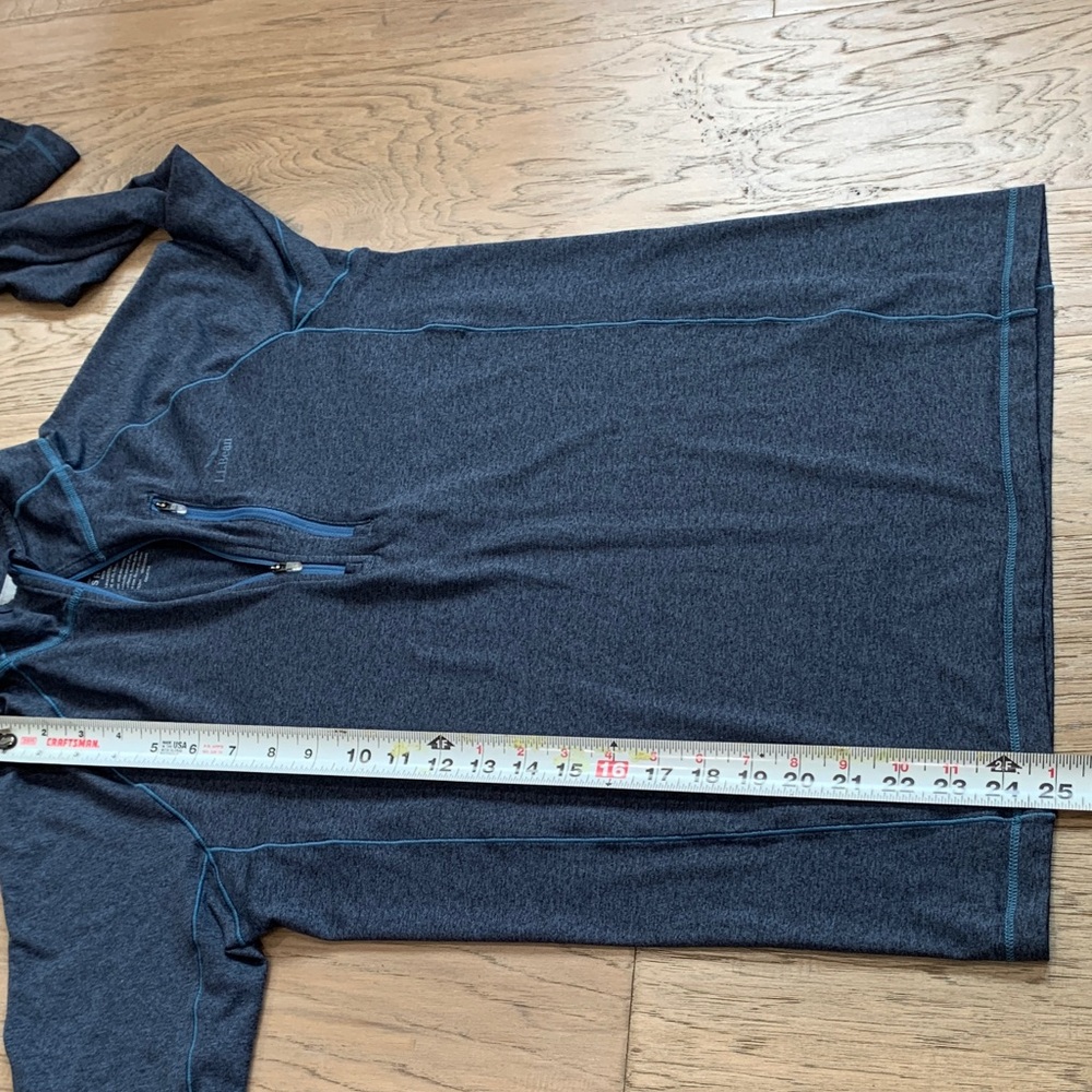L.L. Bean Men’s Slightly Fitted Quick Dry Trail Tee 1/4 Zip Pullover Size Small - Picture 9 of 12